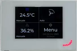 Sieninis išmanus valdymo pultas Zehnder ComfoAir ir EVO serijos rekuperatoriams Multi Control, baltas, 399000200