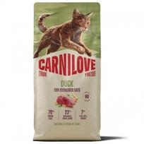 CARNILOVE TRUE FRESH Cat Dry Duck Adult Cat Sterilised sausas maistas katėms, Svoris 6 kg