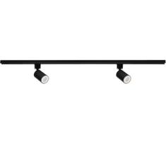 Kanlux 45920 – ALTEAR bėgelių sistemos taškinis šviestuvas 2x GU10/10W/230V, 1 m, juodas
