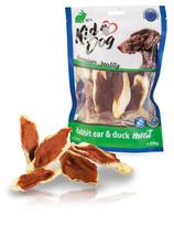 KIDDOG Meat triušių ausys su antiena 250g