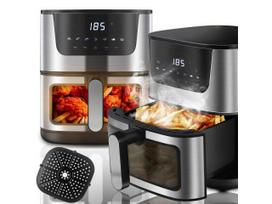 Karšto oro gruzdintuvė RETOO OR1102-R 6,5L 1800W su 10 programų ir LCD jutikliniu ekranu
