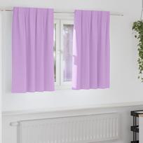 Užuolaidos su žiedais blokuojančios šviesą 2 pcs Violetinė