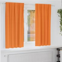 Užuolaidos su žiedais blokuojančios šviesą 2 pcs Oranžinė
