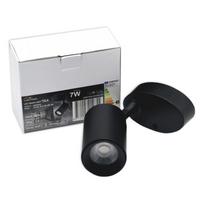 Šviestuvas lubų Tope Tela, LED, 4000 °K, 1 x 7 W, juoda sp.