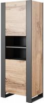Spintelė Cama Meble Wood, antracito sp./ąžuolo sp., 40 cm x 65 cm x 170.5 cm
