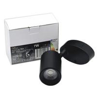 Šviestuvas lubų Tope Tela, LED, 4000 °K, 1 x 7 W, juoda sp.