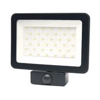 Prožektorius su judesio davikliu, tvirtinamas prie sienos Tope Tama, 30 W, 3600 lm, 4000 °K, IP65, juoda sp.