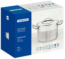 Puodas Tramontina Professional 62624240, 24 cm, 6.1 l, sidabro sp.