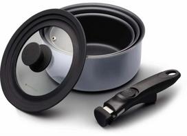 Puodų rinkinys Masterclass Smart Space Set, 20 cm, 1.3 - 2.5 l, pilka sp.