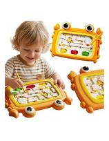 WOOPIE Montessori magnetinė lenta „Krabų labirintas“ oranžinė