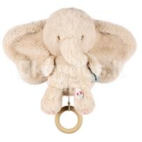 Pliušinis–muzikinis žaislas NATTOU „Elephant“, smėlio spalvos, 25 cm