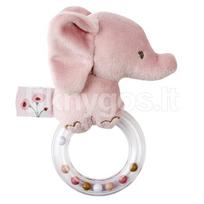 Barškutis NATTOU „Elephant“, rožinis