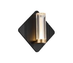 Rabalux 71407 - LED vonios sieninis šviestuvas ROSALINE LED/7W/230V IP44 juodas/auksinis