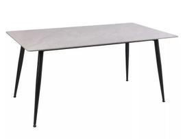 Valgomojo stalas SIGNAL Rion 160x90x76 cm, pilka/juoda