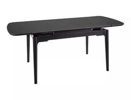 Valgomojo stalas Sento, 120-180 x 80 cm, juoda