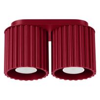 Bordo spalvos iš metalo taškinis šviestuvas 10x21 cm Zora – Sollux