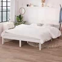 Lova Lovos rėmas, baltos spalvos, 140x200cm, pušies medienos masyvas