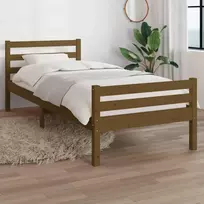 Lova Lovos rėmas, medaus rudas, 75x190cm, pušies masyvas, vienvietis