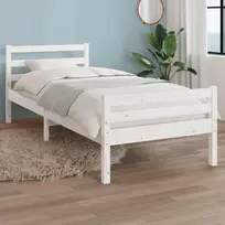 Lova Lovos rėmas, baltos spalvos, 100x200cm, medienos masyvas