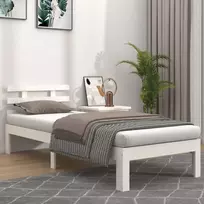 Lova Lovos rėmas, baltos spalvos, 100x200cm, medienos masyvas