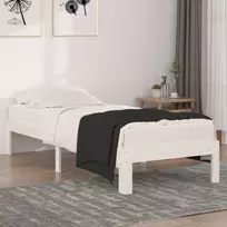 Lova Lovos rėmas, baltas, 75x190cm, medienos masyvas, vienvietis