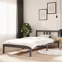 Lova Lovos rėmas, pilkos spalvos, 100x200cm, medienos masyvas