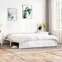 Lova Lovos rėmas, baltos spalvos, 160x200 cm, medienos masyvas