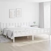 Lova Lovos rėmas, baltos spalvos, 160x200cm, medienos masyvas