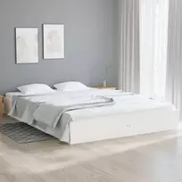 Lovos rėmas, baltos spalvos, 120x200cm, medienos masyvas