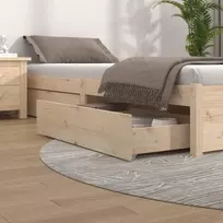 Stalčiai po lova, 4vnt., pušies medienos masyvas