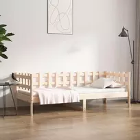 Lova be čiužinio, 90x190cm, pušies medienos masyvas