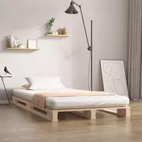 Lova iš palečių, 75x190cm, pušies masyvas, maža vienvietė