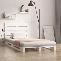 Lova Lovos rėmas be čiužinio, baltas, 90x200cm, pušies masyvas