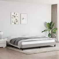 Lovos rėmas be čiužinio, šviesiai pilkas, 200x200cm, audinys