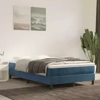 Lova Lovos rėmas be čiužinio tamsiai mėlynas 120x200 cm aksomas