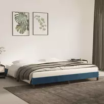 Lova Lovos rėmas be čiužinio tamsiai mėlynas 200x200 cm aksomas