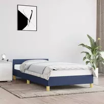 Lova Lovos rėmas su galvūgaliu be čiužinio, mėlynas 90x190cm audinys