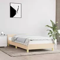 Lova Lovos rėmas su galvūgaliu be čiužinio kreminės 90x190cm audinys