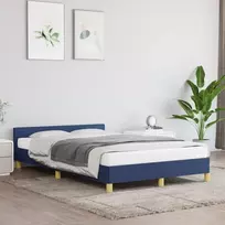 Lova Lovos rėmas su galvūgaliu be čiužinio mėlynas 120x200cm audinys