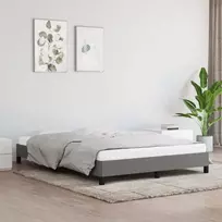 Lova Lovos rėmas be čiužinio, tamsiai pilkas, 140x200cm, audinys