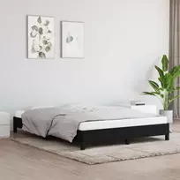 Lovos rėmas be čiužinio, juodos spalvos, 140x200cm, audinys