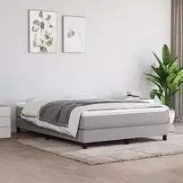 Lovos rėmas be čiužinio, šviesiai pilkas, 140x200cm, audinys