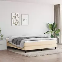 Lova Lovos rėmas be čiužinio, kreminės spalvos, 160x200cm, audinys