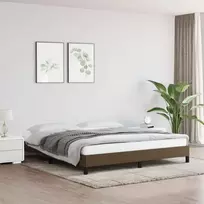 Lova Lovos rėmas be čiužinio, tamsiai rudas, 180x200cm, audinys