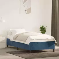 Lova Lovos rėmas be čiužinio tamsiai mėlynas 100x200 cm aksomas