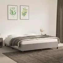 Lova Lovos rėmas be čiužinio, šviesiai pilkas, 180x200cm, aksomas