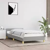 Lova Lovos rėmas be čiužinio, šviesiai pilkas, 80x200cm, audinys