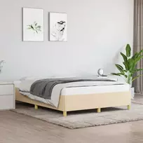 Lova Lovos rėmas be čiužinio, kreminės spalvos, 140x200cm, audinys