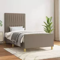 Lova Lovos rėmas su galvūgaliu, taupe spalvos, 80x200cm, audinys