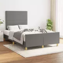 Lova Lovos rėmas be čiužinio, tamsiai pilkas, 120x200cm, audinys